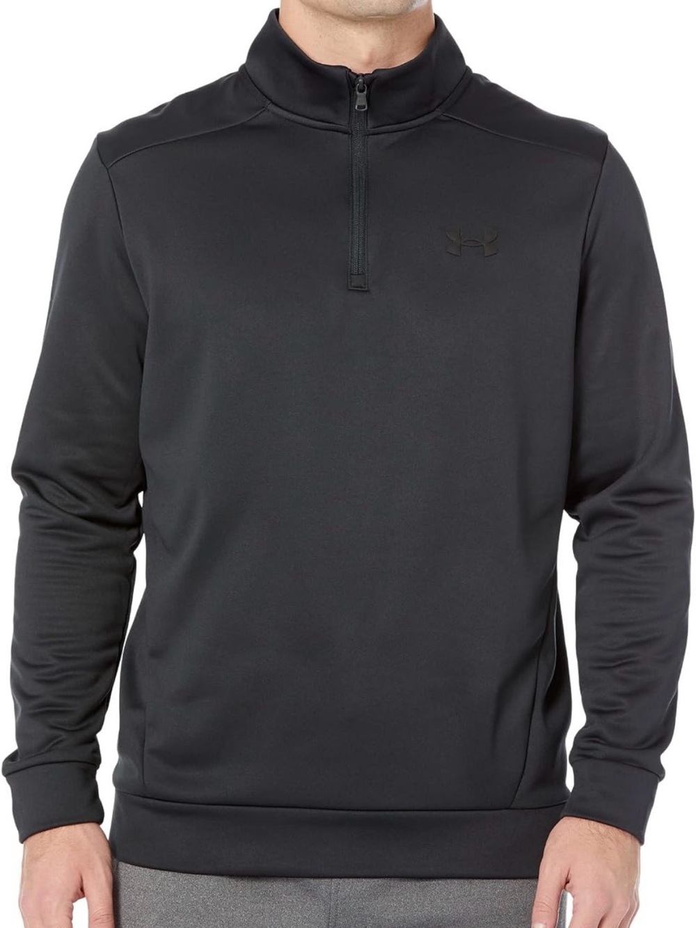 Under Armour Men's Armourfleece 1/4 Zip Black Size XL T $60 MSRP